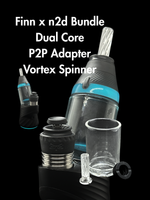 FINN x n2d Puffco Peak/Proxy Dual Core + P2P V2 Adapter + Vortex Spinner Bundle